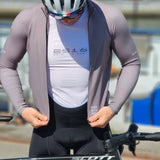 ES16 Pro Temps fietsshirt met lange mouwen. Grijs