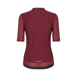 ES16 Supreme wielershirt. Bordeaux-vrouw