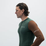 ES16 Supreme shirt met lange mouwen. Groen / Bruin