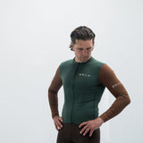 ES16 Supreme shirt met lange mouwen. Groen / Bruin