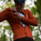 ES16 Supreme Lichtgewicht Lange Mouw - Oranje voor dames
