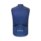 ES16 Winddicht vest met open rug - blauw